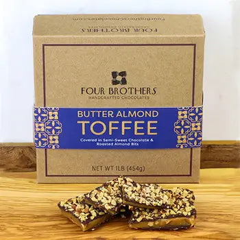 1 lb. Butter Almond Toffee Gift Box
