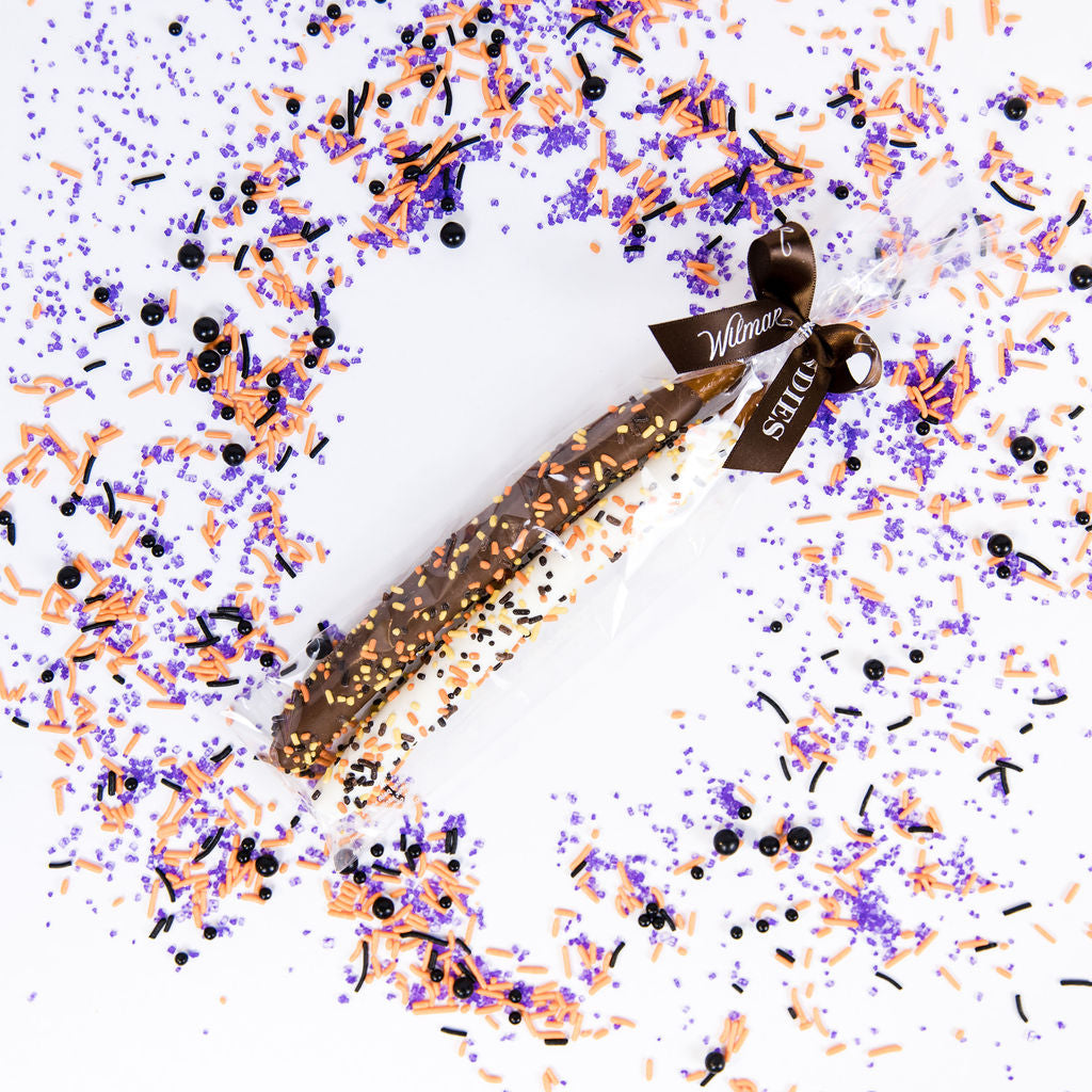 Pretzel 2 pack - Spooky Sprinkles Brown Bow
