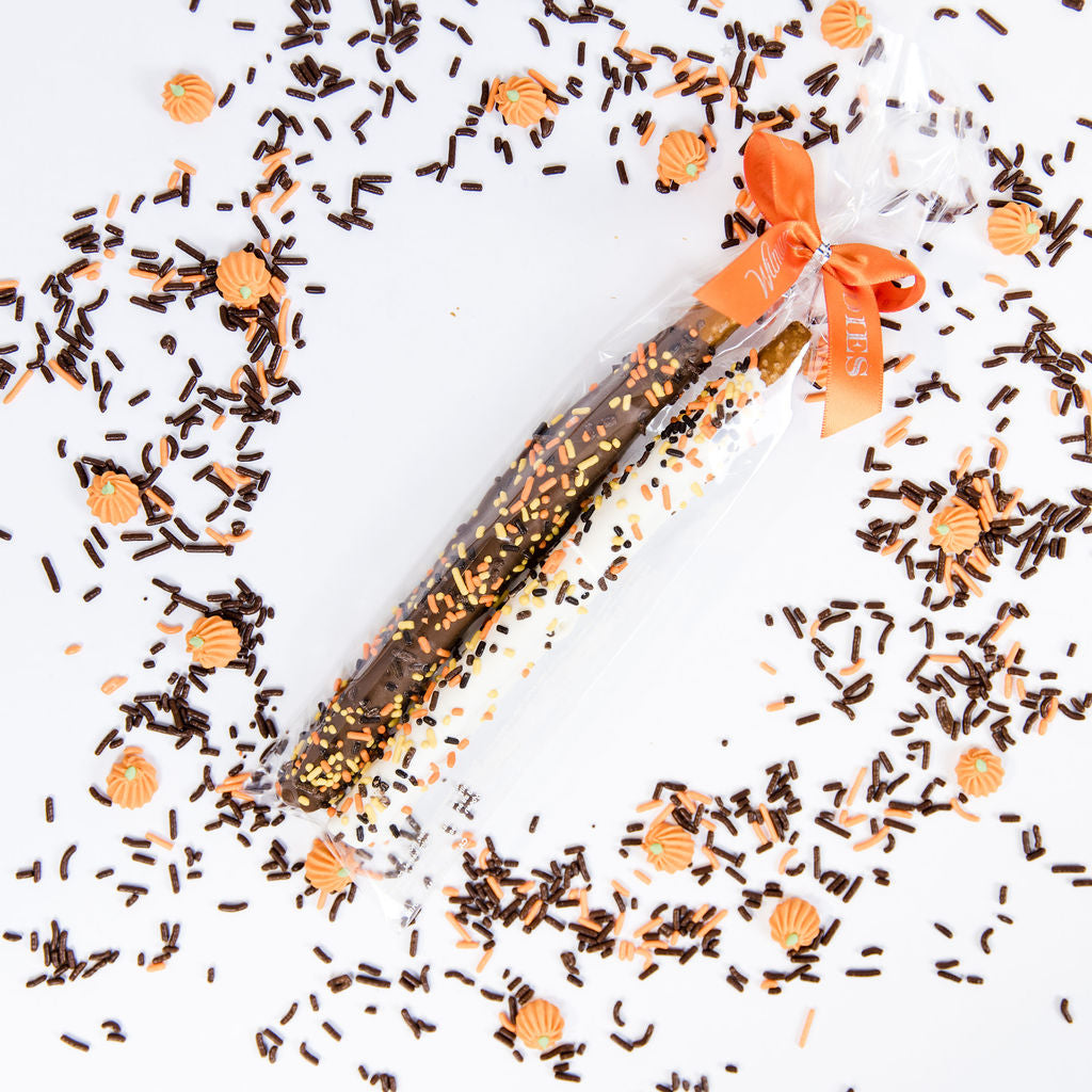 Pretzel 2 pack - Spooky Sprinkles Orange Bow