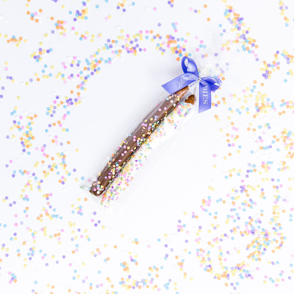Pretzel 2 pack - Spring Sprinkle Purple Bow