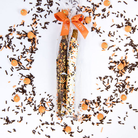 Pretzel 2 pack - Spooky Sprinkles Orange Bow